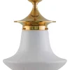 Badrumslampa - Dahlberg 100 mässing, klottrattskärm