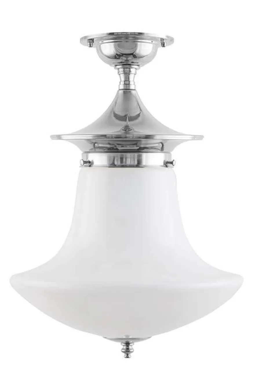 Badrumslampa - Dahlberg 100 nickel, klottrattskärm