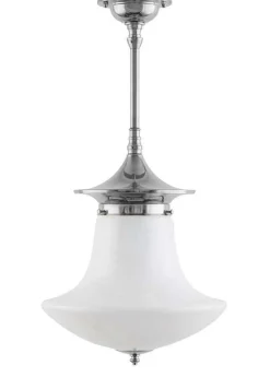 Badrumslampa - Taklampa Dahlbergspendel 100 nickel, klottrattskärm