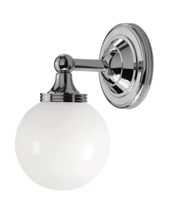 Badrumslampa - Vägglampa Truro krom/vit