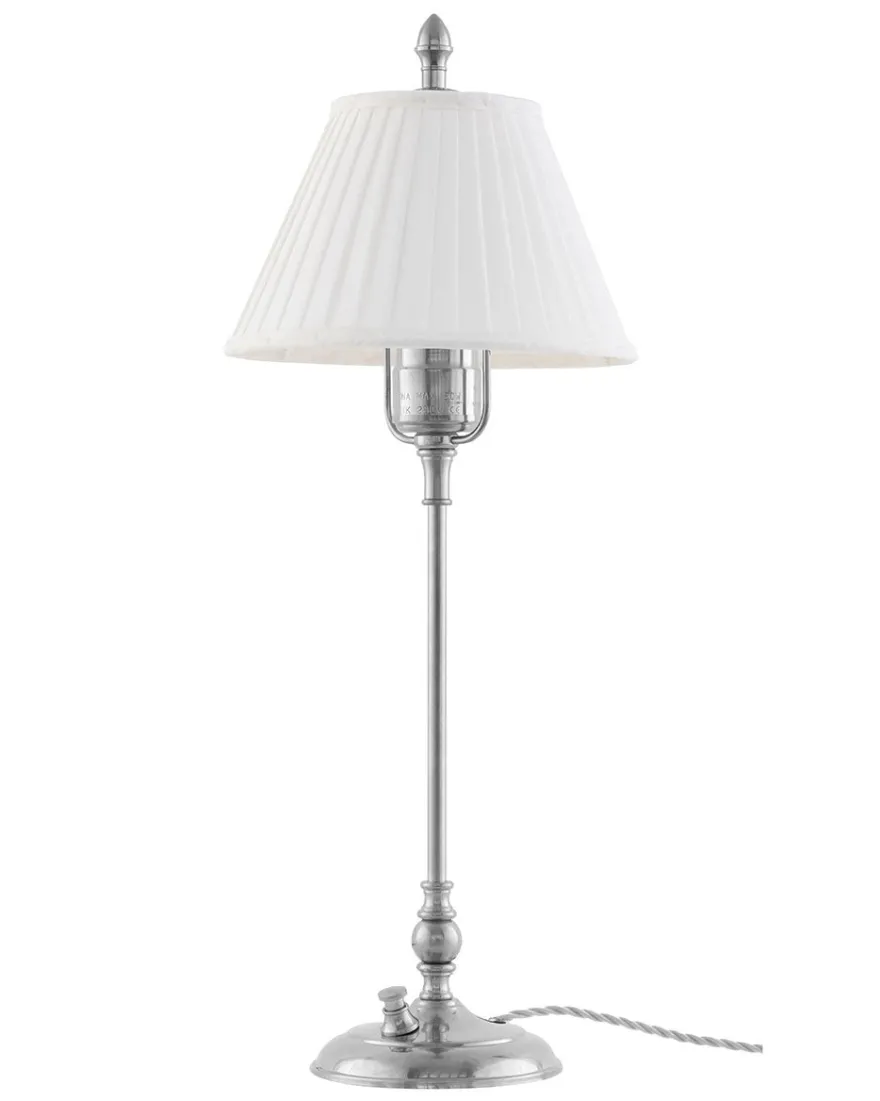 Bordslampa - Ankarcrona 50 cm nickel, vit skärm