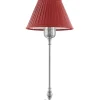 Bordslampa - Ankarcrona 50 cm nickel, röd skärm