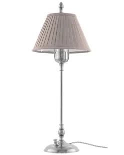 Bordslampa - Ankarcrona 50 cm nickel, beige skärm