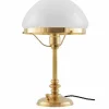 Bordslampa - Karlfeldt mässing, toppig vit