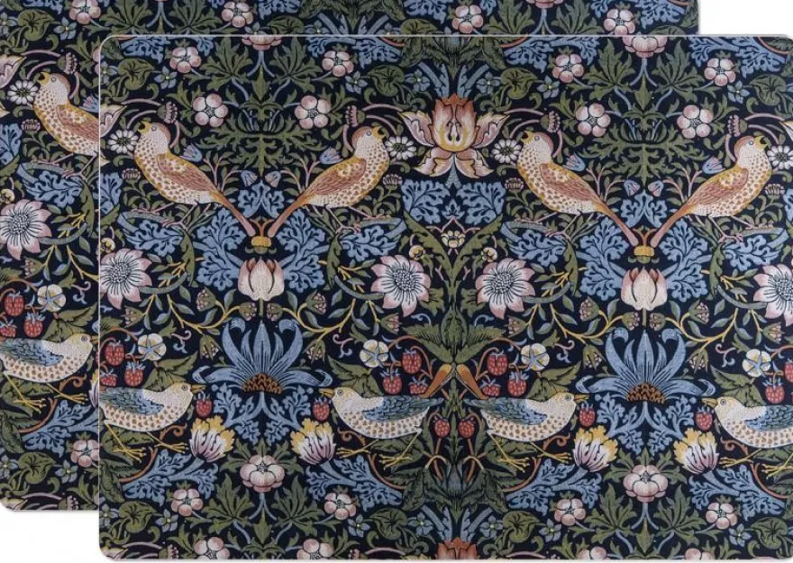 Bordstablett 2-pack - William Morris, Strawberry Thief