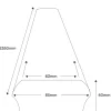Bottenstock till räcke - 40 x 85 x 2350 mm