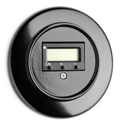Digital termostat svart bakelit - THPG infällt