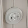 Dimmer dubbel tryckknapp vitt porslin - Fontini infällt