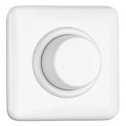 Dimmer kvadrat vit duroplast - THPG infällt