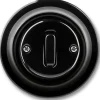 Dimmer - Tryckknapp svart porslin - ABB Decento