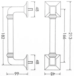 Draghandtag - Art deco nickel
