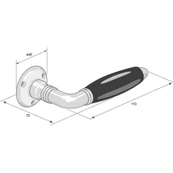 Dörrhandtag - Albert Karlsson Nr. 798 mässing