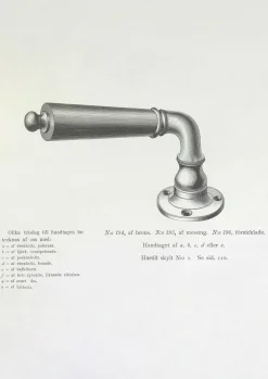 Dörrhandtag - Næsman 195 nickel