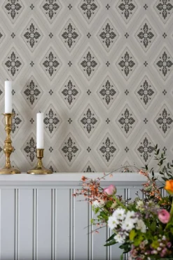Duro Tapet - Astrid - Beige/Svart