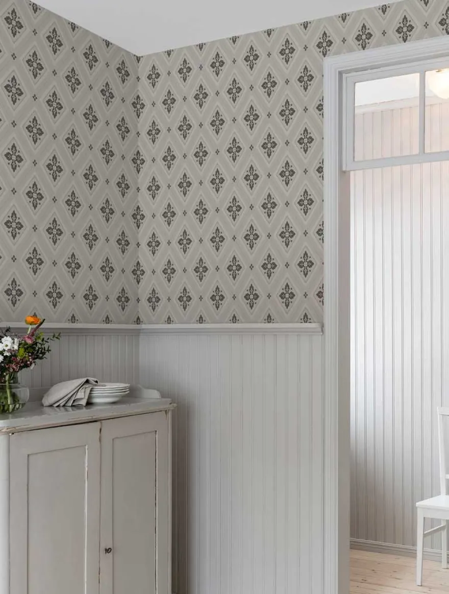 Duro Tapet - Astrid - Beige/Svart