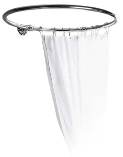 Duschdraperihållare - Rund 80 cm krom