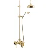 Duschset - Kensington retro med termostatblandare, mässing
