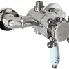 Duschset - Kensington retro med termostatblandare, krom