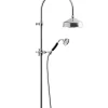 Duschset - Kensington retro utan blandare, krom med svarta handtag