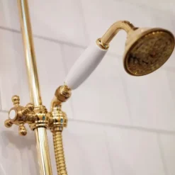 Duschset - Maxima Colonial med taksil, mässing
