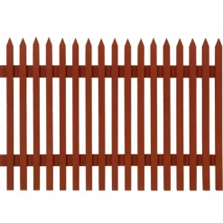 Falu Rödfärg Staket Tradition - Färdigmålad sektion gran 1750 x 1180 mm