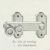 Fönsterklinka/ Skåpvred - Næsman N:o 159 nickel