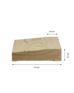 Fodersockel - Universal 24x97 mm