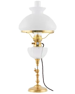 Fotogenlampa - Ekholmen mässing, elmonterad