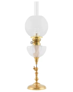Fotogenlampa - Ekholmen mässing, klotkupa