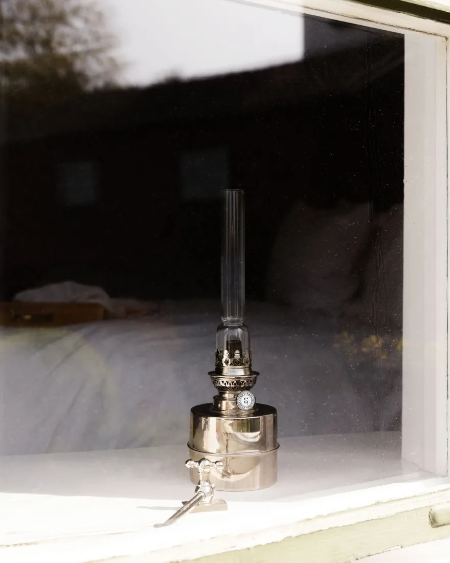 Fotogenlampa - Flaggskär nickel