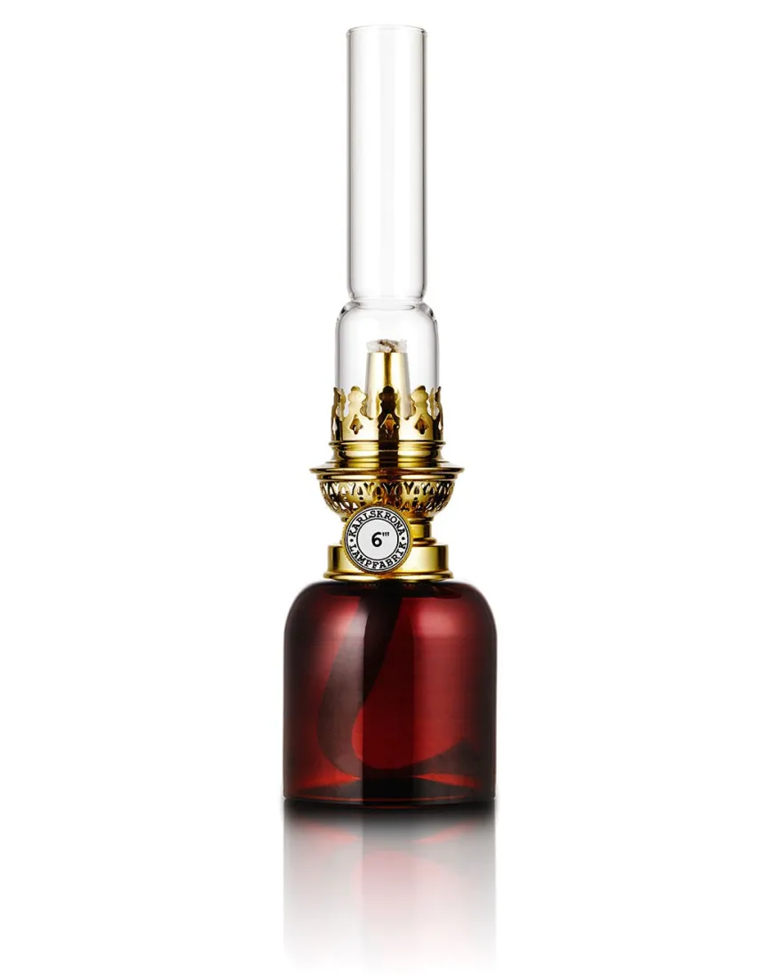 Fotogenlampa - Koholmen, brun