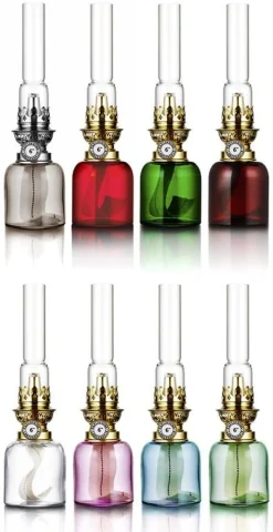 Fotogenlampa - Koholmen, nickel klarglas