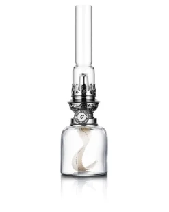 Fotogenlampa - Koholmen, nickel klarglas