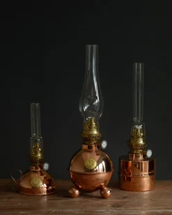 Fotogenlampa - Nattlampa koppar