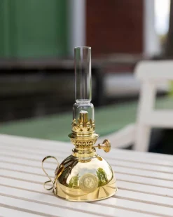 Fotogenlampa - Nattlampa mässing