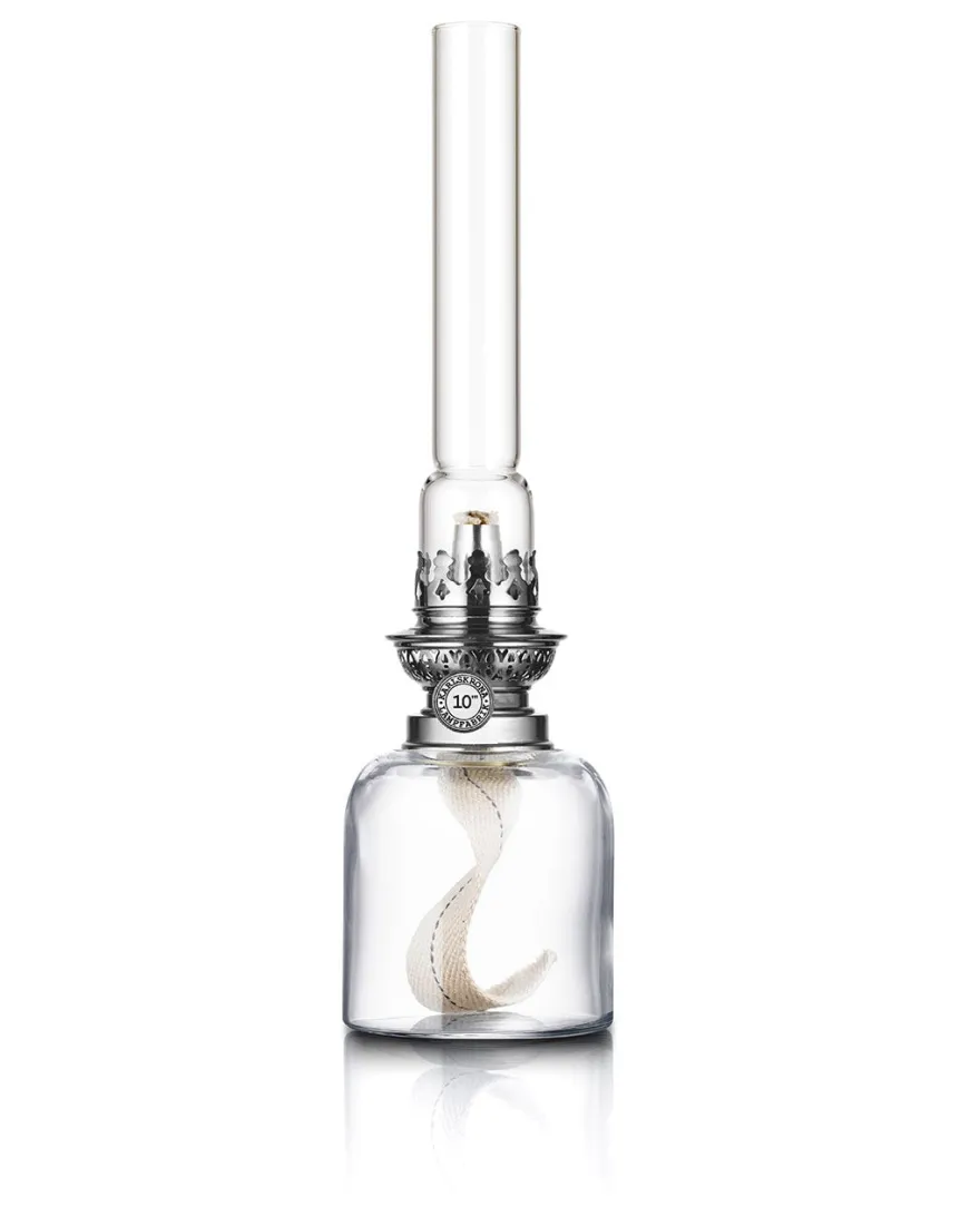 Fotogenlampa - Skeppsholmen, klarglas nickel