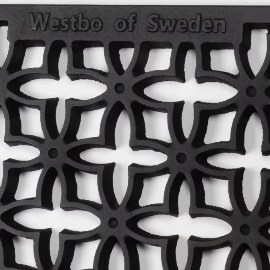 Fotskrapa - Dörrmatta gjutjärn rektangulär