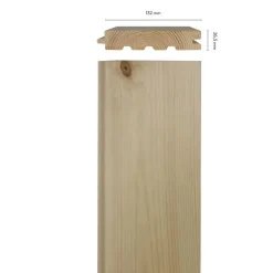 Furugolv Vasastan - 26,5 x 132 mm - Massivt trägolv