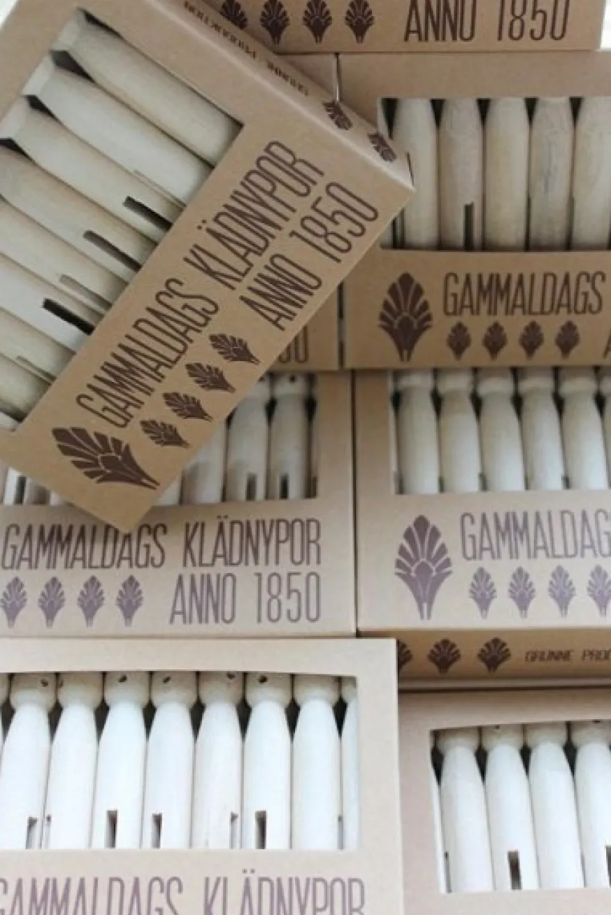 Gammaldags klädnypor - Bykpojkar 20-pack
