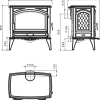 Gjutjärnskamin - Kamin Dovre 760 WD