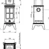 Gjutjärnskamin - Kamin Westbo Victoria 240
