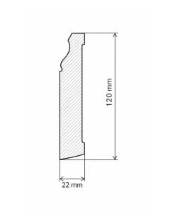 Golvsockel - Klassisk 120 mm