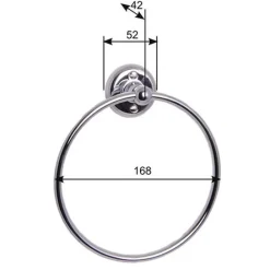 Handduksring - Haga - Mässing