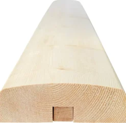 Handledare välvd till räcke - 40 x 128 x 2350 mm