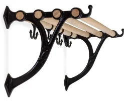 Hatthylla - Sekelskifte svart & ek, 80 cm