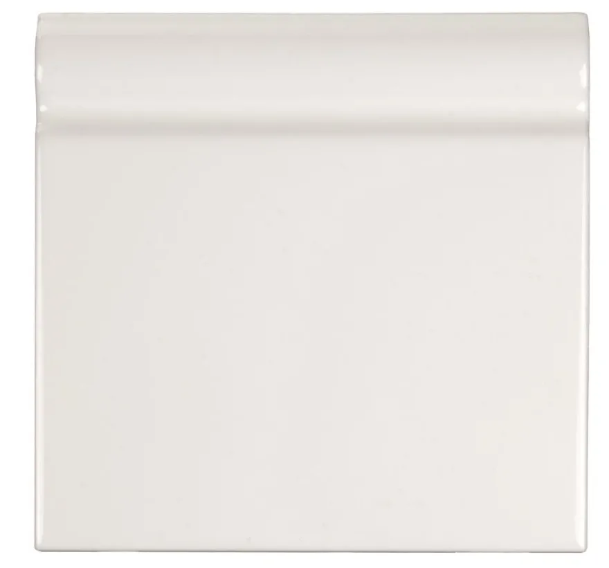 Kakel Cambridge - Golvsockel list 15 x 15 cm vit, blank