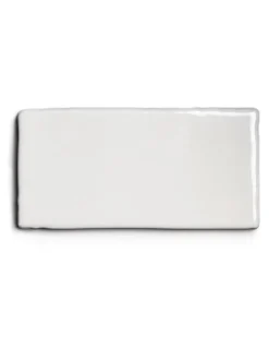 Kakel Mayfair - Elfenbensvit Halftile 7,5 x 15 cm blank, lätt vågigt