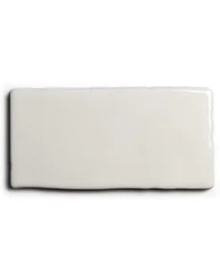 Kakel Mayfair - Krackelerad antikvit halftile 7,5 x 15 cm blank, lätt vågigt