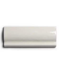 Kakel Mayfair - Krackelerad antikvit bröstlist 5 x 13 cm blank, lätt vågigt