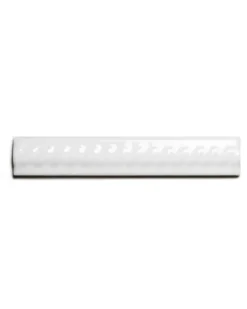 Kakel Victoria - Dekorlist bård räfflor 2,5 x 15 cm vit, blank